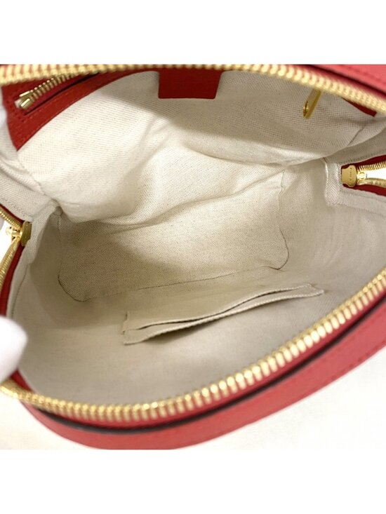 Gucci Backpack GG Supreme Beige Red Gold main image 7